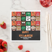 Viel Spaß Beängstigende Halloween-Gesichter Serviette (Beispiel)