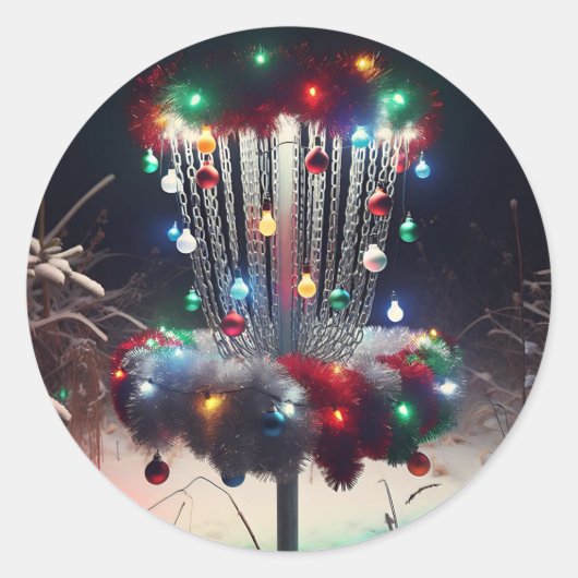 Viel Spaß bei der CD! Weihnachts-Spaß Runder Aufkleber (Vorderseite)