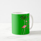 Viel Spaß beim Flamingo am Strand Kaffeetasse (VorderseiteRechts)