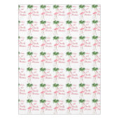 Viel Spaß beim Flamingo am Strand Tischdecke (Vorderseite)