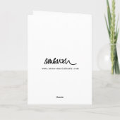 Viel Spaß beim Geburtstag eines Rockins! Geburtska Karte (Rückseite)