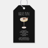 Viel Spaß beim Weihnachtscocktail Rezept Geschenkanhänger (Vorderseite)