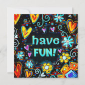 Viel Spaß beim Whimsikeln, Blumengeburtstag (Vorderseite)