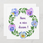 Viel Spaß! Blume für Aquarellfarben (Vorne/Hinten)