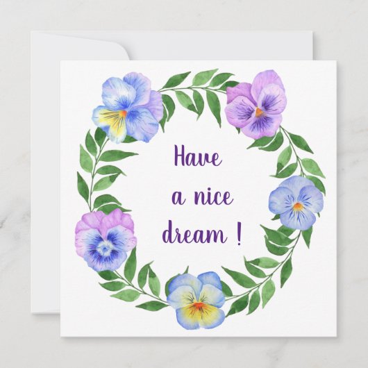 Viel Spaß! Blume für Aquarellfarben (Vorderseite)