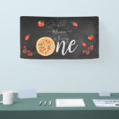 Viel Spaß, erster Pizza-Geburtstag Banner (Messe)