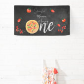 Viel Spaß, erster Pizza-Geburtstag Banner (InSitu)