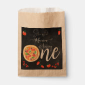 Viel Spaß, erster Pizza-Geburtstag Geschenktütchen (Vorderseite)