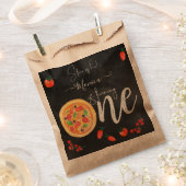 Viel Spaß, erster Pizza-Geburtstag Geschenktütchen (Ausgeschnitten)