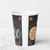 Viel Spaß, erster Pizza-Geburtstag Pappbecher (Rechts)