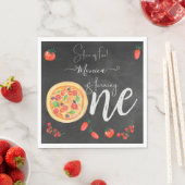 Viel Spaß, erster Pizza-Geburtstag Serviette (Beispiel)