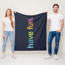 Viel Spaß Fleecedecke