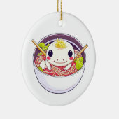 Viel Spaß mit Axolotl in Ramen Keramik Ornament (Rechts)