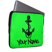 viel Spaß mit IHREM NAME + ANCHOR | Laptopschutzhülle (Vorne Rechts)