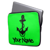 viel Spaß mit IHREM NAME + ANCHOR | Laptopschutzhülle (Vorderseite Links)