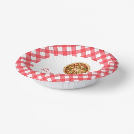 Viel Spaß! Pizza Birthday Party Pappteller (Gewinkelt)