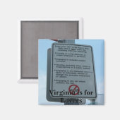 Viel Spaß, Virginia ist für Liebhaber Magnet (Vorderseite/Rückseite)