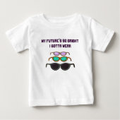 Viel versprechende Zukunft Baby T-shirt (Vorderseite)