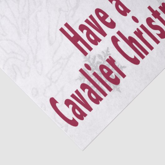 Viel Weihnachten! CKCS-Zettel Seidenpapier (Detail)