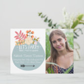 Viel zu feiern Blumenladen Einladung (Stehend Vorderseite)