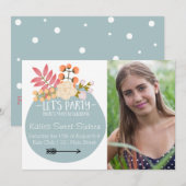 Viel zu feiern Blumenladen Einladung (Vorne/Hinten)