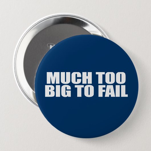 VIEL ZU GROSS, UM VERSAGEN BUTTON (Vorne & Hinten)