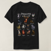 Viele Affenarten - Primate T-Shirt (Design vorne)
