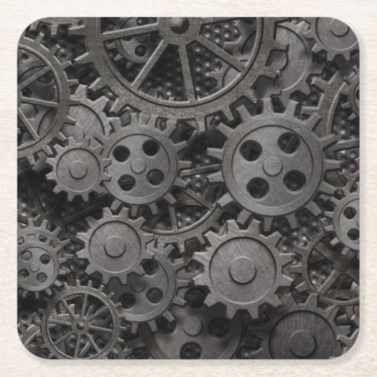 Viele alten rostigen Metallgänge oder Rechteckiger Pappuntersetzer (Vorderseite)