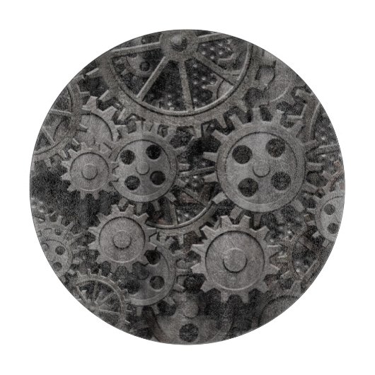 Viele alten rostigen Metallgänge oder Schneidebrett (Vorderseite)