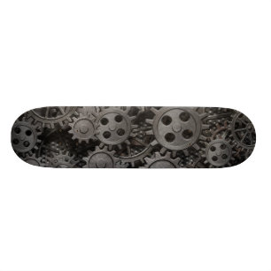 Viele alten rostigen Metallgänge oder Skateboard