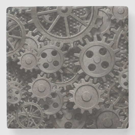 Viele alten rostigen Metallgänge oder Steinuntersetzer (Vorderseite)