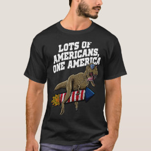 Viele Amerikaner, eine Amerika Unabhängigkeit 4. T-Shirt