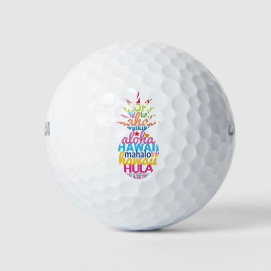 Viele Ananas Golfball (Vorderseite)