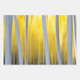 Viele Aspen-Bäume Geschenkpapier Set