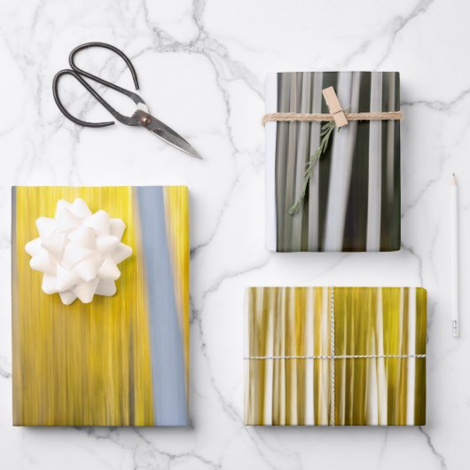 Viele Aspen-Bäume Geschenkpapier Set (Vorderseite)