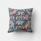 Viele Astronauten Koala Cartoon drucken Kissen (Rückseite)