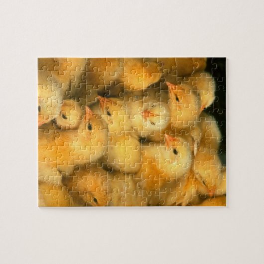 Viele Baby-Küken-Hühner Puzzle (Horizontal)