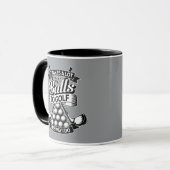 Viele Bälle - lustiger Golf Tasse (Vorderseite Links)