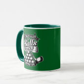 Viele Bälle - lustiger Golf Tasse (Vorderseite Links)