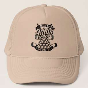 Viele Bälle - lustiger Golf Truckerkappe