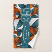 Viele Basketbälle nützliche Teamsportgeschenke aqu Handtuch (Handtuch)