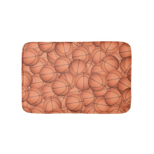 Viele Basketballs Badematte (Vorderseite)