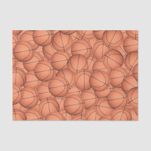 Viele Basketballs Seidenpapier (Vorderseite)