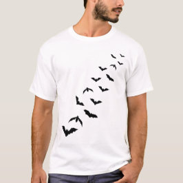 Viele Bat-Silhouetten Minimalistische Design Hallo T-Shirt