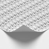 Viele Bicycle Icons Wrapping Paper Geschenkpapier (Ecke)
