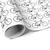 Viele Bicycle Icons Wrapping Paper Geschenkpapier (Rolleneckpunkt)