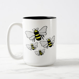 Viele Bienen Kaffee-Tasse Zweifarbige Tasse