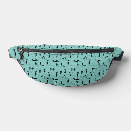 Viele Black Cats Design Fanny Pack Bag Bauchtasche (Ablage )