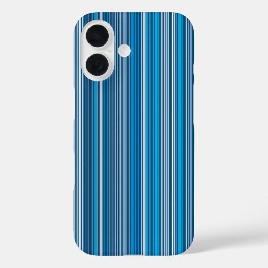 Viele blaue Streifen Case-Mate iPhone Hülle (Rückseite)