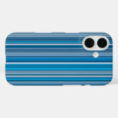 Viele blaue Streifen Case-Mate iPhone Hülle (Rückseite (Horizontal))
